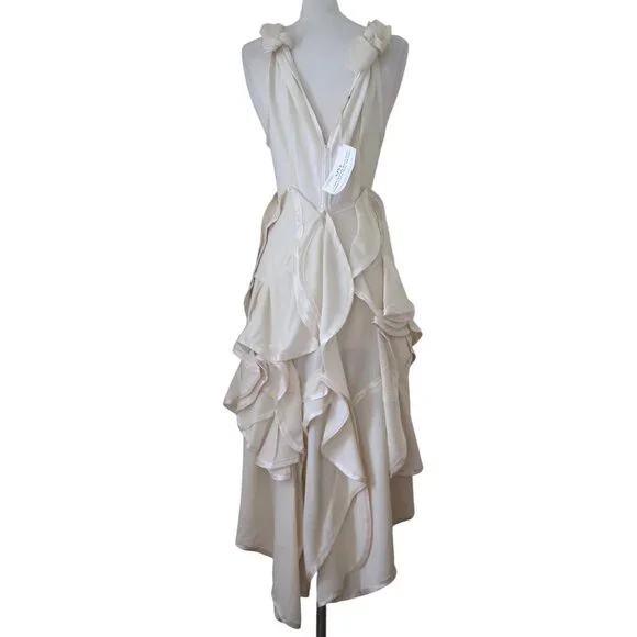 AJNA circle applique midi dress fits sz S - Picture 3 of 12